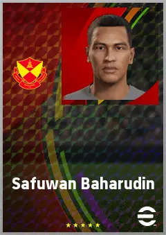 Safuwan Baharudin eFootball 2026 player card, 65 OVR CB