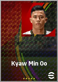 Kyaw Min Oo eFootball 2026 player card, 63 OVR DMF