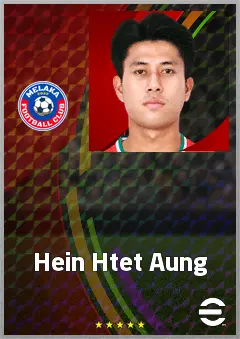 Hein Htet Aung eFootball 2026 player card, 65 OVR RWF