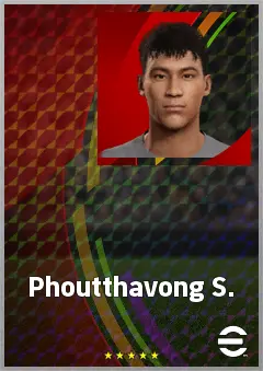 Phoutthavong S. eFootball 2026 player card, 64 OVR LB