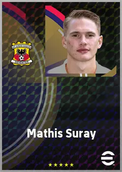 Mathis Suray eFootball 2026 player card, 68 OVR AMF