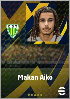 Makan Aiko eFootball 2026 player card, 66 OVR LWF