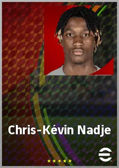 Chris-Kévin Nadje eFootball 2026 player card, 67 OVR CMF