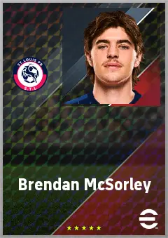 Brendan McSorley eFootball 2026 player card, 69 OVR CF