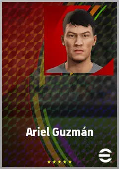Ariel Guzmán eFootball 2026 player card, 63 OVR CB