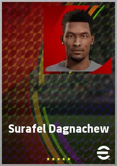 Surafel Dagnachew eFootball 2026 player card, 67 OVR CMF