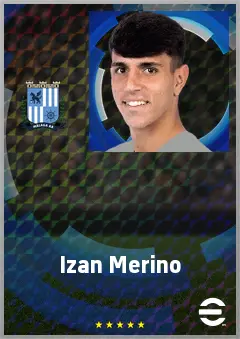 Izan Merino eFootball 2026 player card, 68 OVR DMF