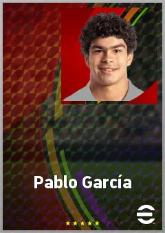 Pablo García eFootball 2026 player card, 62 OVR RB