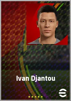 Ivan Djantou eFootball 2026 player card, 65 OVR CF