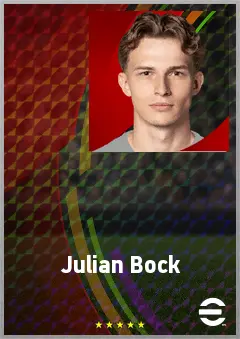 Julian Bock eFootball 2026 player card, 61 OVR GK
