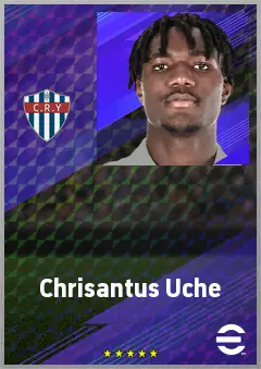 Chrisantus Uche eFootball 2026 player card, 71 OVR AMF