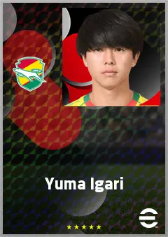 Igari Yuma eFootball 2026 player card, 60 OVR AMF