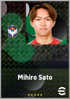 Sato Mihiro eFootball 2026 player card, 63 OVR LB