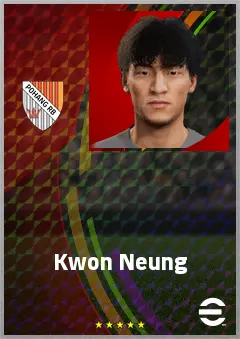 Kwon Neung eFootball 2026 player card, 60 OVR GK