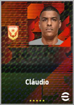 Cláudio eFootball 2026 player card, 69 OVR CB
