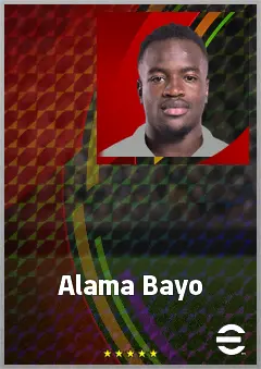 Alama Bayo eFootball 2026 player card, 66 OVR RWF