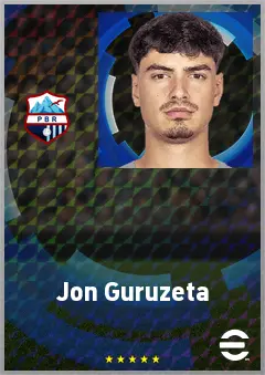 Jon Guruzeta eFootball 2026 player card, 67 OVR AMF