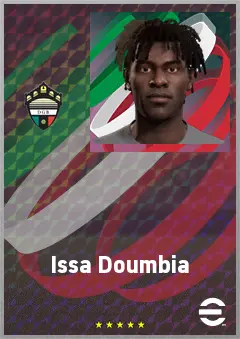 Issa Doumbia eFootball 2026 player card, 64 OVR CMF