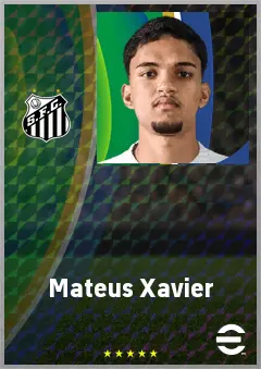 Mateus Xavier eFootball 2026 player card, 66 OVR LWF