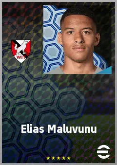 Elias Maluvunu eFootball 2026 player card, 67 OVR RMF