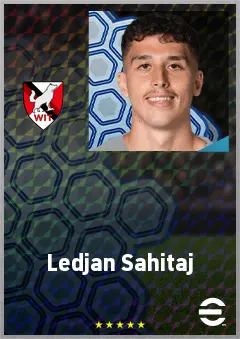 Ledjan Sahitaj eFootball 2026 player card, 61 OVR RB
