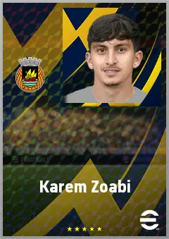 Karem Zoabi eFootball 2026 player card, 66 OVR CF