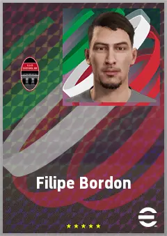 Filipe Bordon eFootball 2026 player card, 65 OVR CB