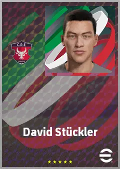 David Stückler eFootball 2026 player card, 67 OVR CF
