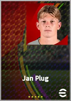 Jan Plug eFootball 2026 player card, 65 OVR CB
