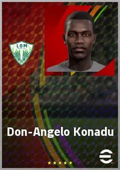 Don-Angelo Konadu eFootball 2026 player card, 66 OVR CF