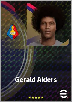 Gerald Alders eFootball 2026 player card, 64 OVR RB