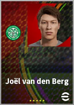 Joël van den Berg eFootball 2026 player card, 64 OVR CMF