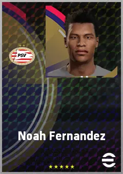 Noah Fernandez eFootball 2026 player card, 67 OVR CMF
