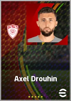 Axel Drouhin eFootball 2026 player card, 68 OVR CB