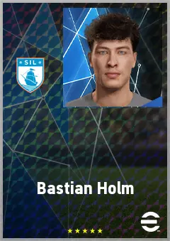Bastian Holm eFootball 2026 player card, 60 OVR GK