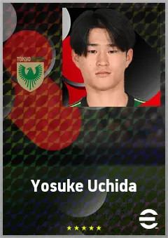 Uchida Yosuke eFootball 2026 player card, 65 OVR RB