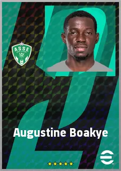 Augustine Boakye eFootball 2026 player card, 72 OVR RWF
