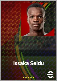 Issaka Seidu eFootball 2026 player card, 62 OVR LB
