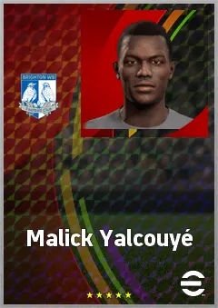 Malick Yalcouyé eFootball 2026 player card, 71 OVR CMF