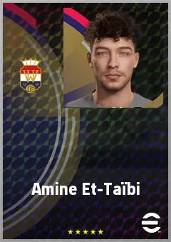 Amine Et-Taïbi eFootball 2026 player card, 67 OVR RB
