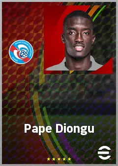 Pape Diongu eFootball 2026 player card, 67 OVR DMF