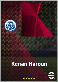 Kenan Haroun eFootball 2026 player card, 67 OVR CMF