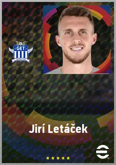 Jirí Letáček eFootball 2026 player card, 71 OVR GK