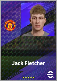 Jack Fletcher eFootball 2026 player card, 69 OVR AMF