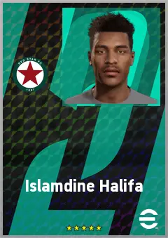 Islamdine Halifa eFootball 2026 player card, 63 OVR DMF