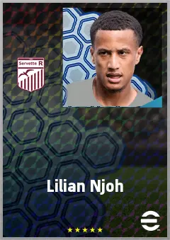 Lilian Njoh eFootball 2026 player card, 70 OVR LB