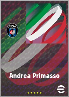 Andrea Primasso eFootball 2026 player card, 65 OVR CB