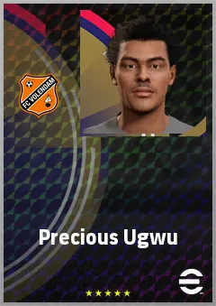 Precious Ugwu eFootball 2026 player card, 65 OVR CB