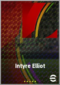 Intyre Elliot eFootball 2026 player card, 63 OVR CF