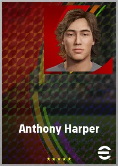 Anthony Harper eFootball 2026 player card, 61 OVR CB
